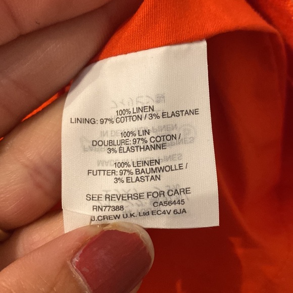 J. Crew red midi dress size 00P - Picture 4 of 5